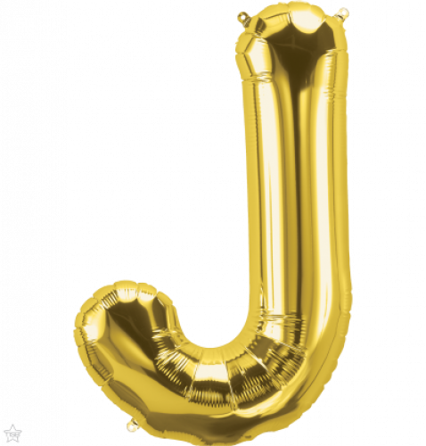 FOIL LARGE LETTER GOLD (عدد 5 قطع) J