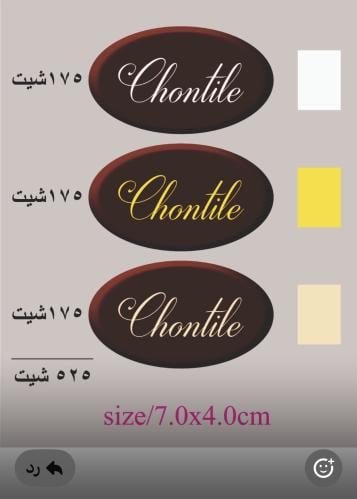 لوقو صينية بيضاوي لونين