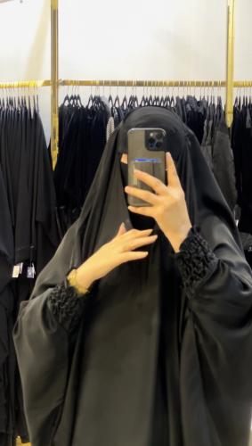 خمار الحرير الكويتي اكمام مغاط