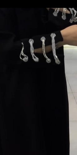 عباة( ارؤى ) شك فضي نص كلوش سراميك