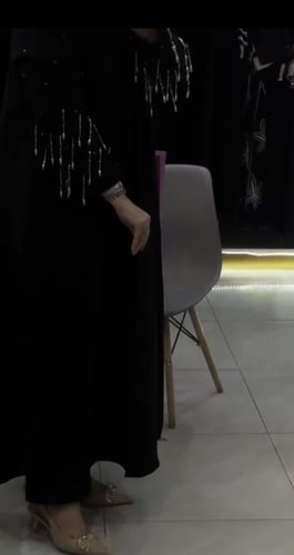 عباة شك هدب حبات الؤلؤ نص كلوش سراميك