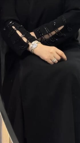 عباة(اروئ) سراميگ نص كلوش اكمام كرستال