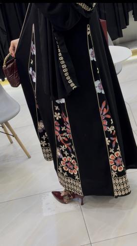 عباة الوف دبل كلوش تطريز شوقر