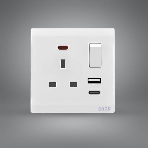 فيش ثلاثي مفرد مع usp ابيض