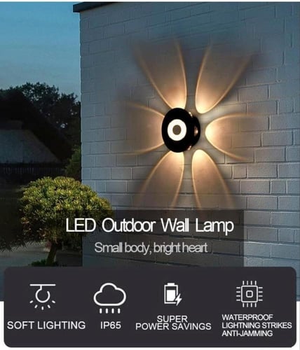 انارة خارجية جدارية اضاءة سدادسية