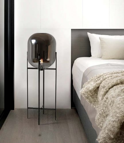 اباجورة طويلة فضي