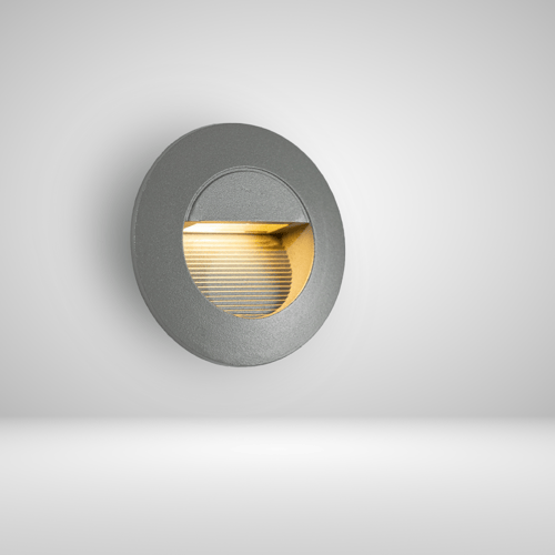 كشاف درج سلم دائري رمادي