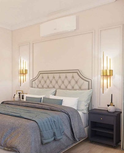 إبليك جداري مودرن ذهبي تعمل بالبطارية