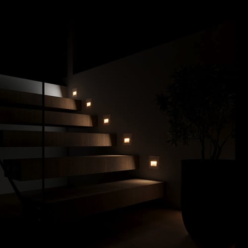 كشاف درج سلم مربع ابيض