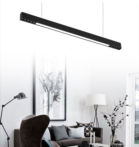 انارة خطية معلقة لينير لايت 10 شمعة ضد التوهج اسود