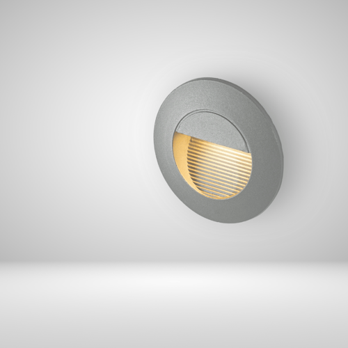 كشاف درج سلم دائري رمادي