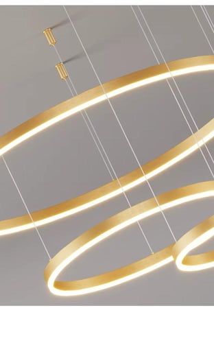 علاقي مودرن LED دائرية رباعي ذهبي