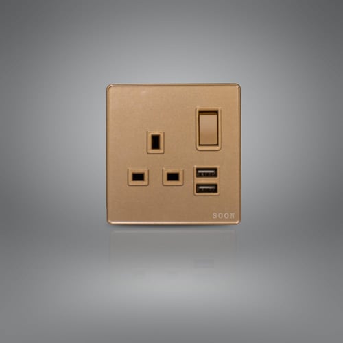 فيش ثلاثي مفرد مع usp ذهبي