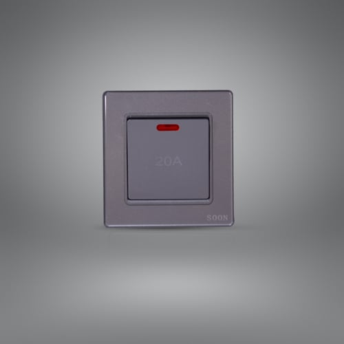 مفتاح سخان 20 امبير رمادي