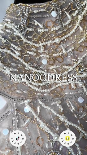 فستان شك يدوي تفصيل