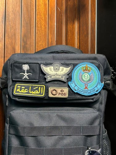 شنطة بتصميم القوات الجويه - اسود