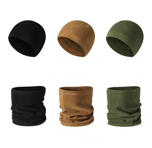 طقم قبوع وغطاء رقبة شتوي