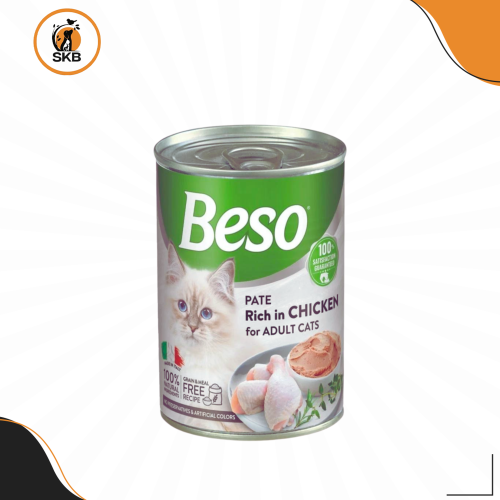 بيسو معلبات طعام للقطط بنكهة الدجاج 400g