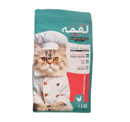 لقمة طعام جاف للقطط البالغة بنكهة الدجاج1.5kg