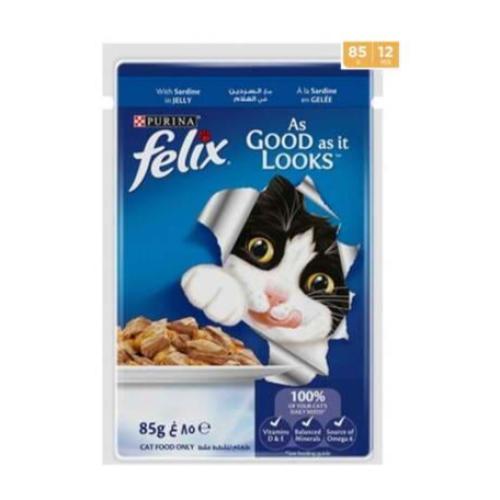 فيلكس اظرف للقطط بنكهة السردين 85g