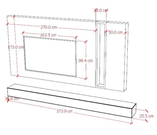 واجهة شاشة بلازما بتصميم عصري