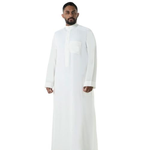 ثوب دروش رجالي أسبان كريمي سادة