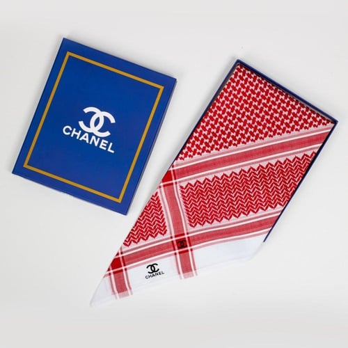 3 أشمغة (مونت بلانك -ديور -شانيل) + ساعة فندر بلو