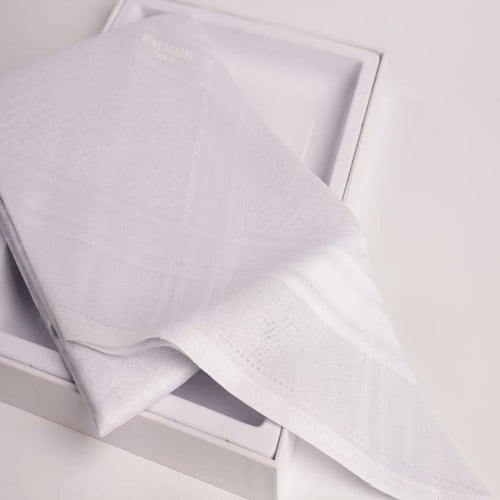 شماغ بالمان مودرن ابيض BM-W