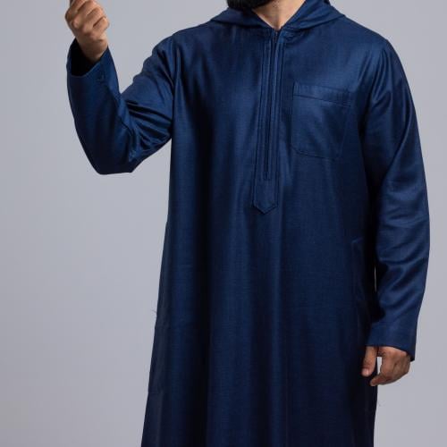 ثوب الدفه مغربي شتوي سحاب