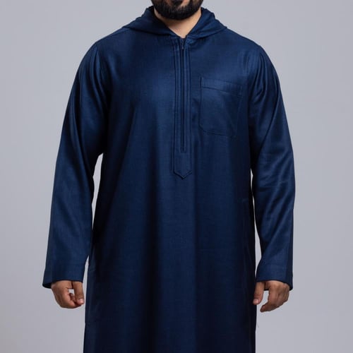 ثوب الدفه مغربي شتوي سحاب