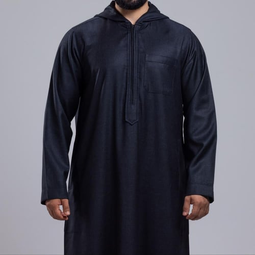 ثوب الدفه مغربي شتوي سحاب