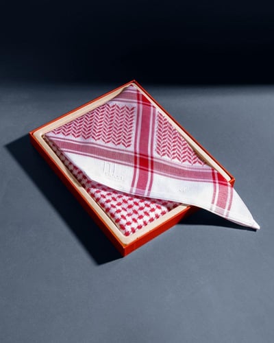 شماغ هيلدون 2026 احمر كلاسيك الشيوخ فاتح