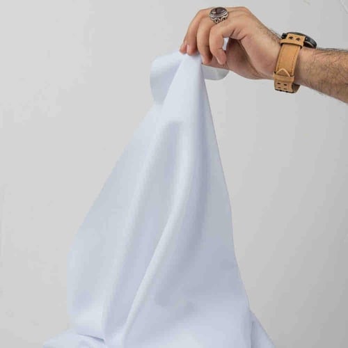 قماش ملكي ابيض