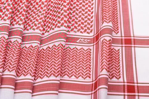 شماغ العطار احمر سويسري مودرن