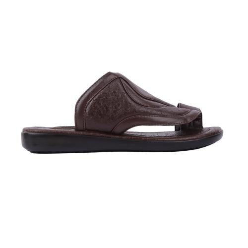 حذاء كعب وسط لون بني داكن