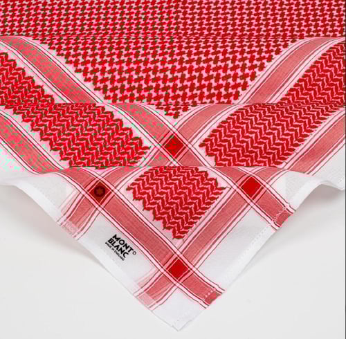 شماغين مونت بلانك احمر وابيض