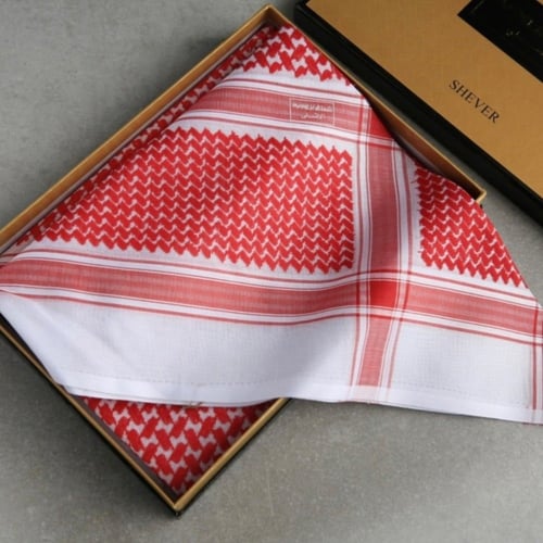 شماغ بروجيه بريميوم احمر غامق 2023