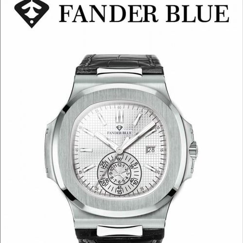 ساعة فندر بلو جلد