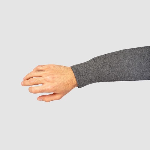 طقم بجامة شتوية قطن أسود: رجالي