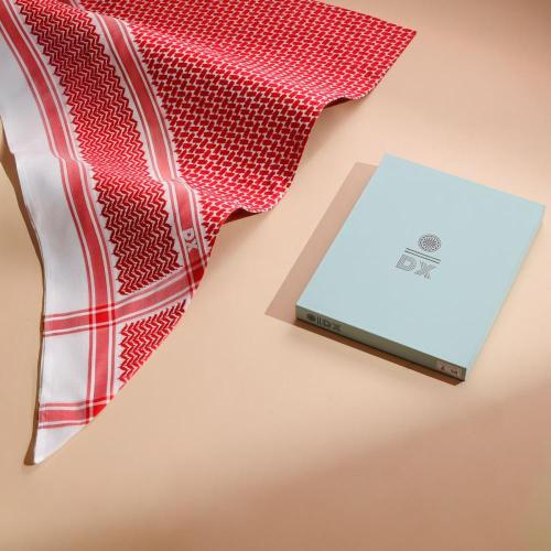 شماغ دي اكس DX ولادي احمر كلاسك