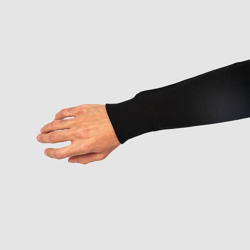 طقم بجامة شتوية قطن أسود: رجالي