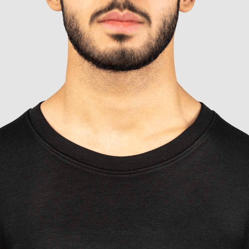 طقم بجامة شتوية ثيرمل أسود : شبابي