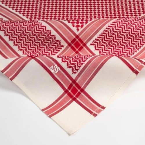 بكج شماغ التاج ( شتوي بيج - أحمر بيج )