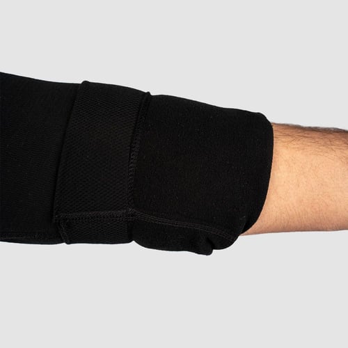 طقم بجامة شتوية قطن أسود: رجالي