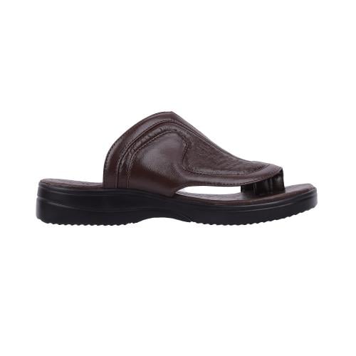 حذاء كعب عالي لون بني داكن