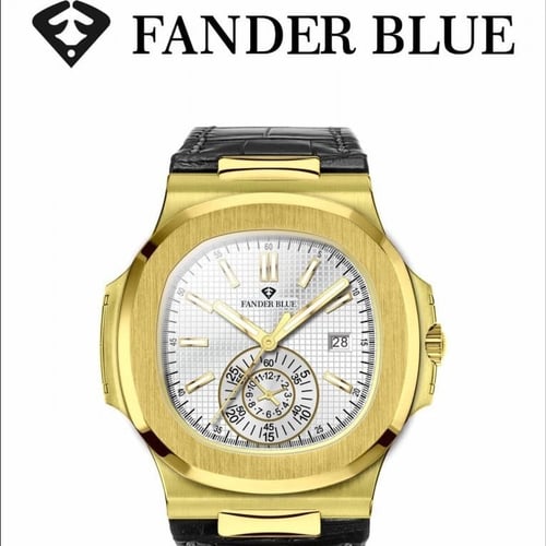 ساعة فندر بلو جلد