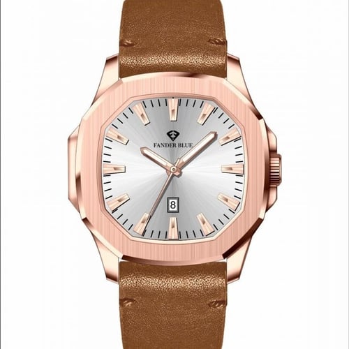ساعة فندر بلو جلد