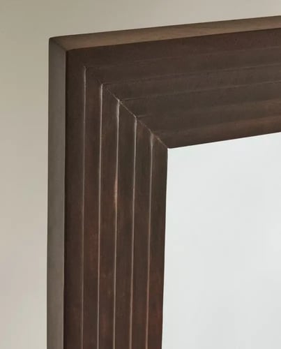 مراة حائط خشب