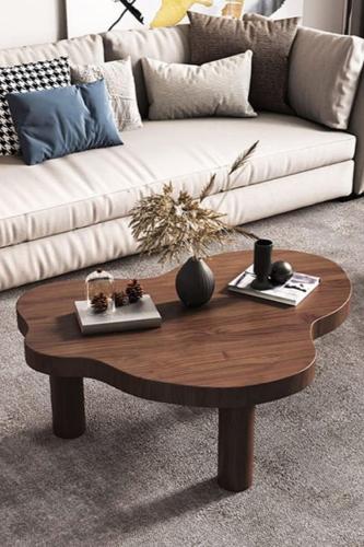 طاوله مموجة خشبيه