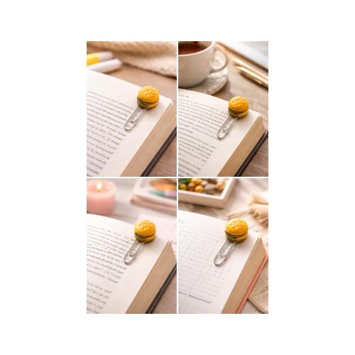Miniature book divider, burger | Cute office acces...